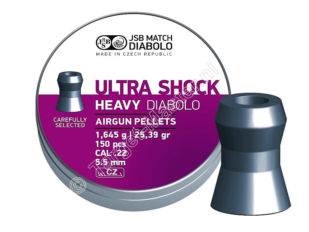 JSB Ultra Shock Heavy 5.50mm Luchtdruk Kogeltjes blikje 150